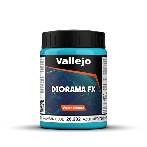 Vallejo Diorama FX Water Textures Mediterranean Blue 200ml
