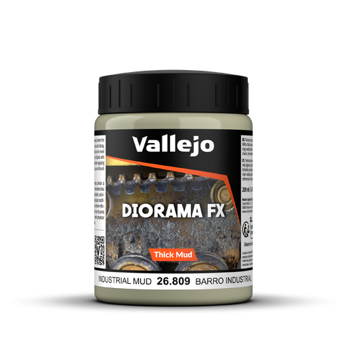 Vallejo Diorama FX Thick Mud Textures Industrial Thick Mud 200ml