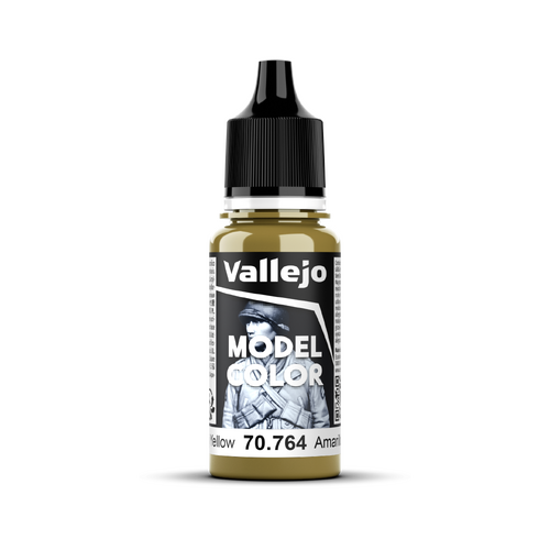 Vallejo Model Colour #125 - Military Yellow - 18 ml Matt Acrylic Paint