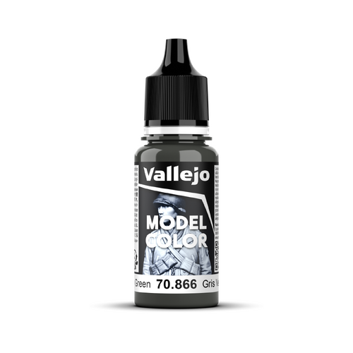 Vallejo Model Colour #184 - Grey Green - 18 ml Matt Acrylic Paint