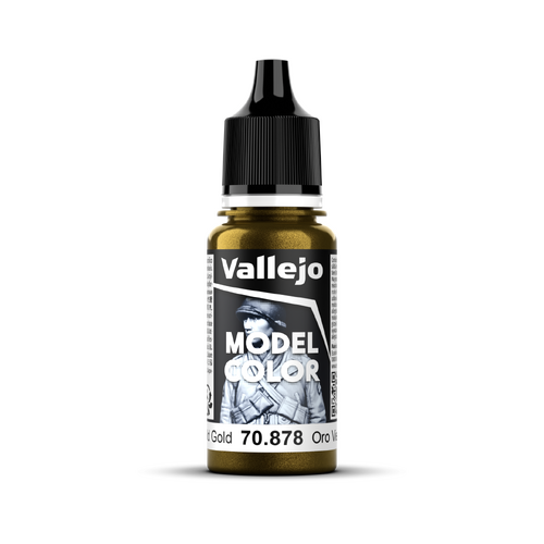Vallejo Model Colour #200 - Old Gold - 18 ml Metallic Acrylic Paint