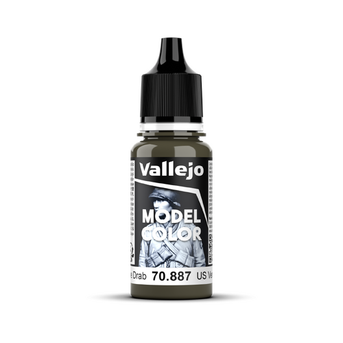 Vallejo Model Colour #122 - US Olive Drab - 18 ml Matt Acrylic Paint