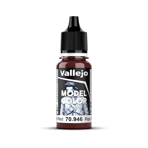 Vallejo Model Colour #040 - Dark Red - 18 ml Matt Acrylic Paint