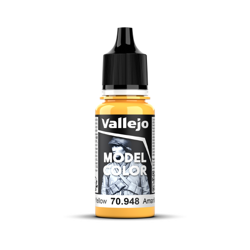 Vallejo Model Colour #028 - Golden Yellow - 18 ml Matt Acrylic Paint