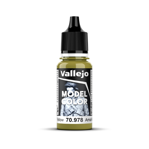 Vallejo Model Colour #120 - Dark Yellow - 18 ml Matt Acrylic Paint