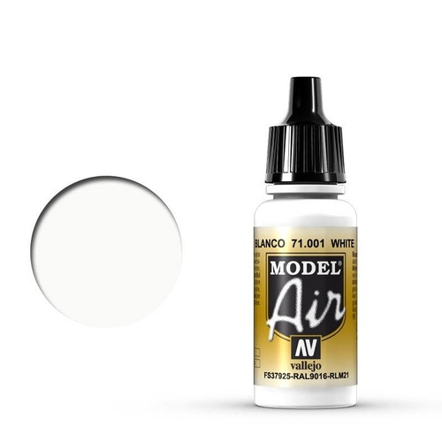 Vallejo Model Air White 17 ml Acrylic Airbrush Paint [71001]