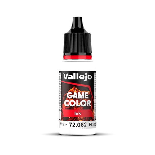 Vallejo Game Colour Ink White 18ml Acrylic Paint - New Formulation