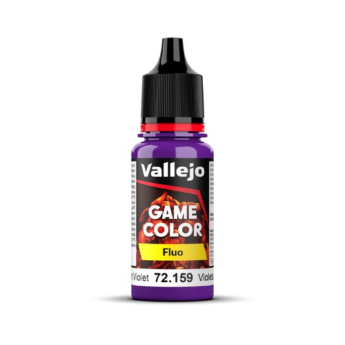 Vallejo Game Colour Fluorescent Violet 18ml Acrylic Paint - New Formulation