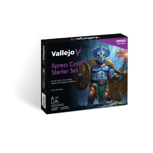 Vallejo Xpress Colour Starter Set - 12 Colour Acrylic Paint Set