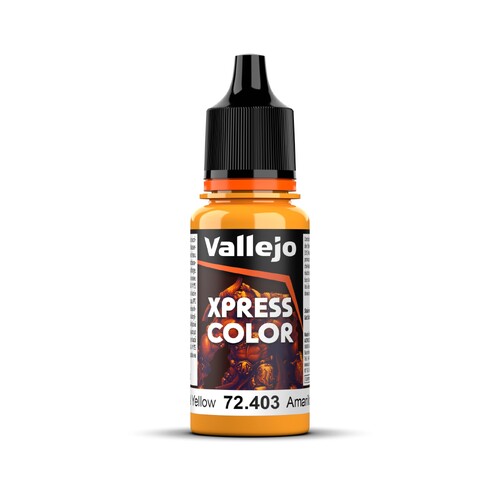 Vallejo Game Colour Xpress Color Imperial Yellow 18ml Acrylic Paint - New Formulation