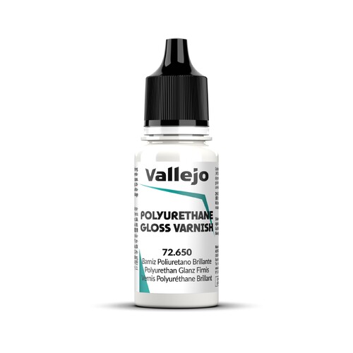 Vallejo Game Colour Polyurethane Gloss Varnish 18ml Acrylic Paint - New Formulation