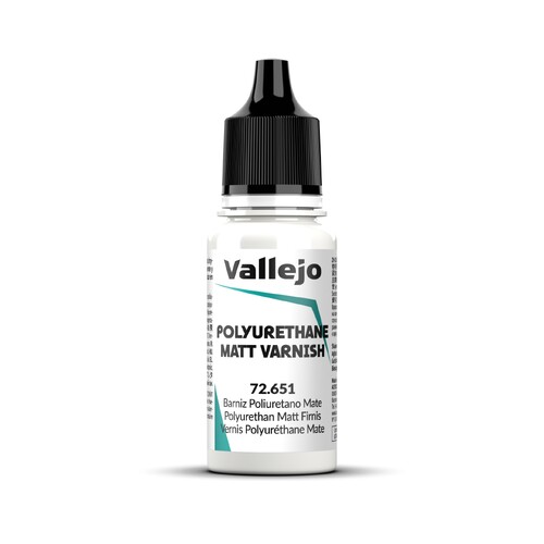 Vallejo Game Colour Polyurethane Matt Varnish 18ml Acrylic Paint - New Formulation