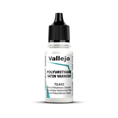 Vallejo Game Colour Polyurethane Satin Varnish 18ml Acrylic Paint - New Formulation
