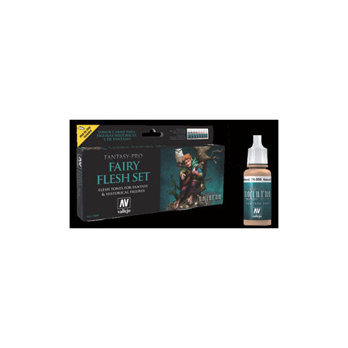 Vallejo Paints 17ml Bottle Fairy Flesh Tones Fantasy-Pro Paint Set