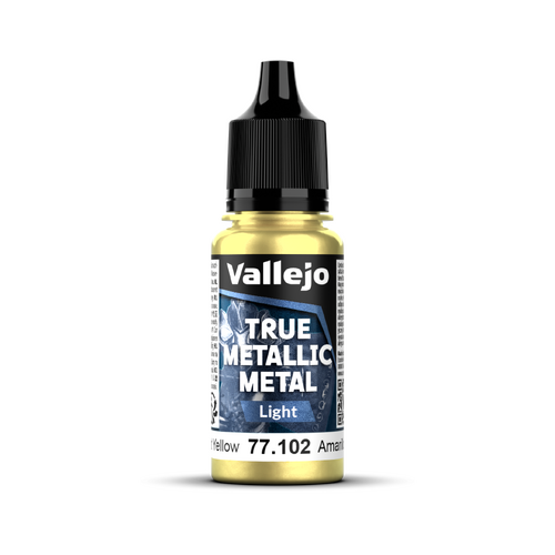 Vallejo True Metallic Metal: Light - Radiant Yellow 18 ml