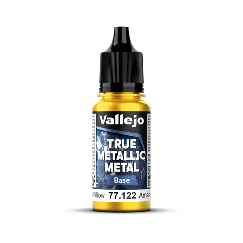 Vallejo True Metallic Metal: Base - Radiant Yellow 18 ml