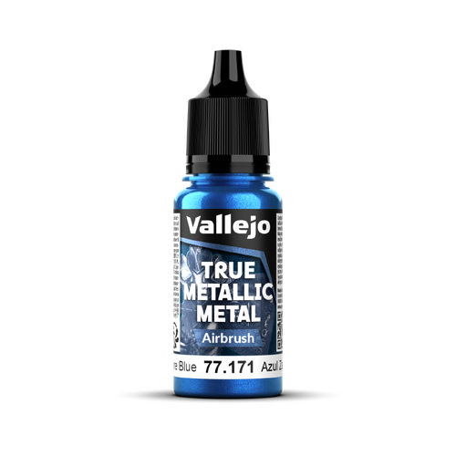 Vallejo True Metallic Metal: Airbrush - Sapphire Blue 18 ml