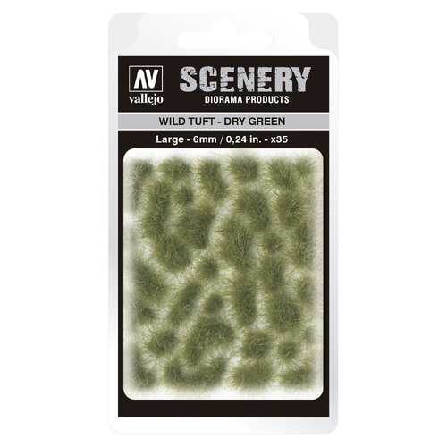 Vallejo 6mm Wild Tuft - Dry Green Diorama Accessory [SC415]