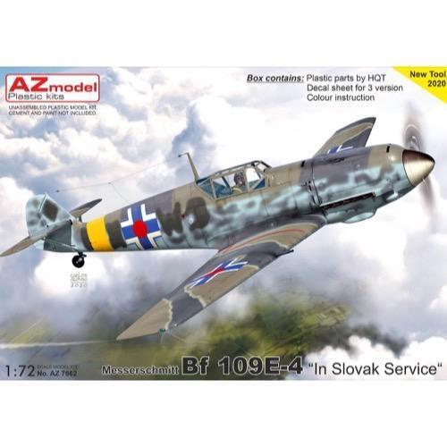 AZ Models 1/72 Bf 109E-4 "In Slovak Servci e" Plastic Model Kit [AZ7662]