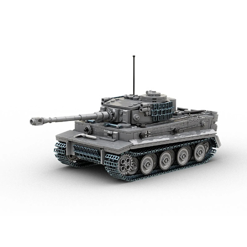 Build Army Tiger I Tank in Grey