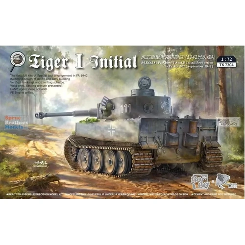 Border Model 1/72 Tiger I Initial Production September 1942 Plastic Model Kit
