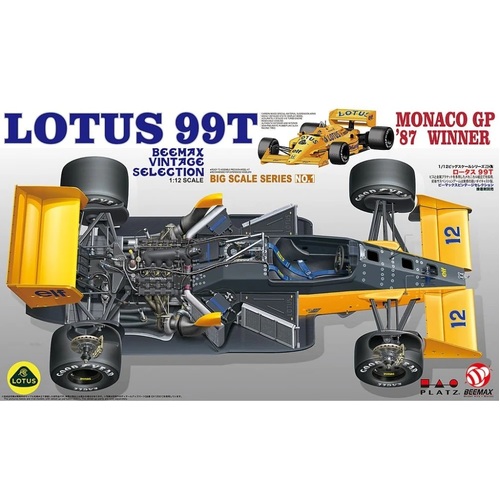 Beemax 1/12 Lotus 99T '87 Monaco Winner Plastic Model Kit