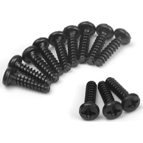 Blackzon Pan Head Tapping Screws PBHO3×12mm (12pcs)