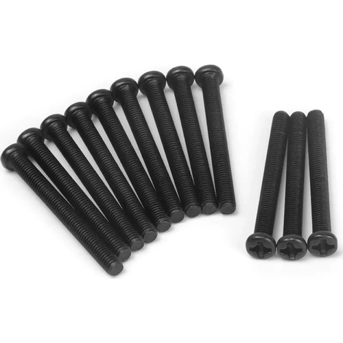 Blackzon Pan Head Screws 3×30mm (12pcs)