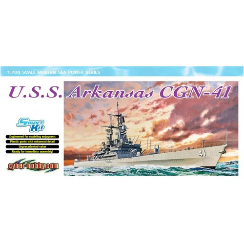 Cyber Hobby 1/700 U.S.S. Arkansas CGN-41 Plastic Model Kit