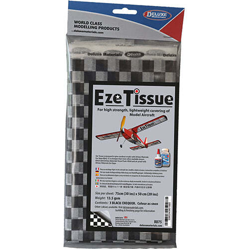 Deluxe Materials Eze Tissue Black chequer [BD75]