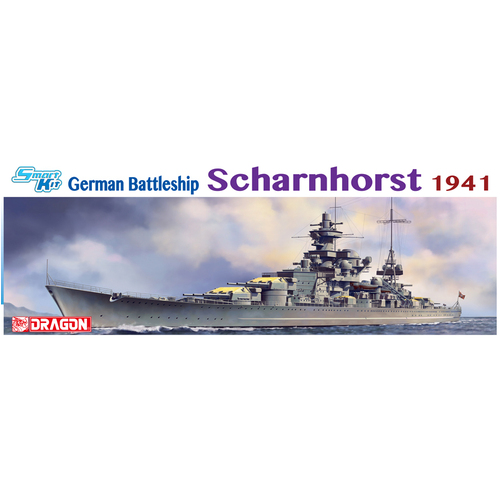 Dragon 1/350 GERMAN BATTELSHIP SCHARNHORST 1941 (SMART KIT) [1036]