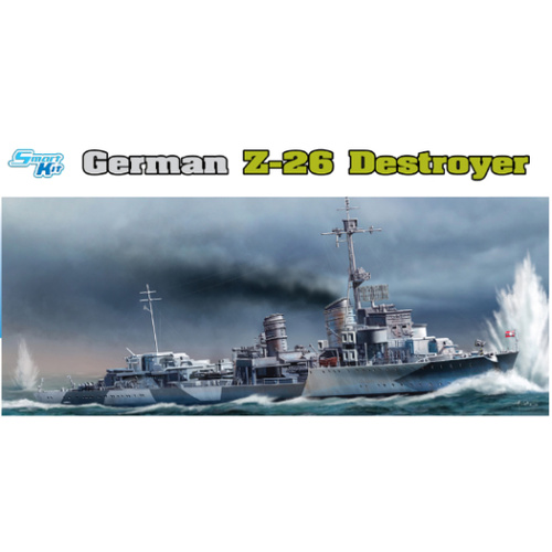 Dragon 1/350 GERMAN Z-26 DESTROYER (SMART KIT) [1064]