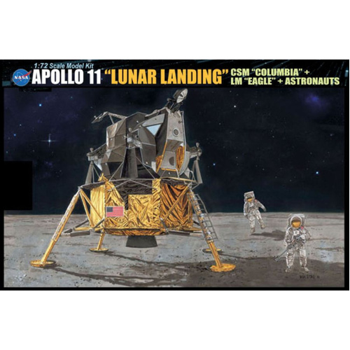 Dragon 1/72 Apollo 11 "Lunar Landing" - CSM "Columbia" + LM "Eagle" + Astronauts Plastic Kit [11002]