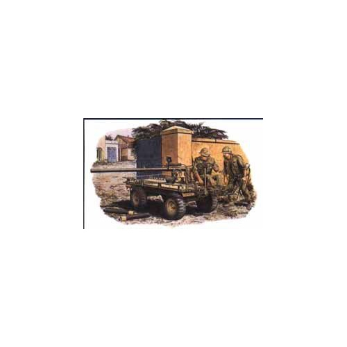 Dragon 1/35 M274 Mule w/106mm R.R. & Crew (Hue City 1968) Plastic Model Kit [3315]