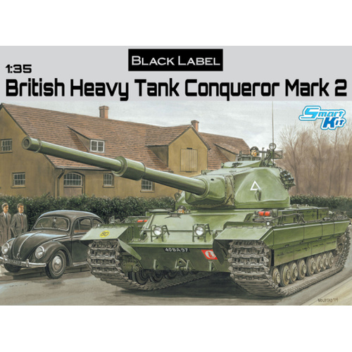 Dragon 1/35 British Heavy Tank Conqueror Plastic Model Kit [3555]