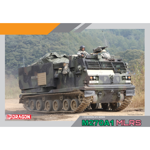 Dragon 1/35 M270A1 Multiple Launch Rocket System (MLRS) Plastic Model Kit [3557]