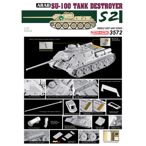Dragon 1/35 Egyptian Army SU-100 Tank Destroyer [3572]