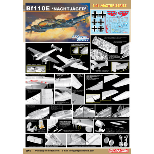 Dragon 1/48 Bf110E Nachtjager [5566]