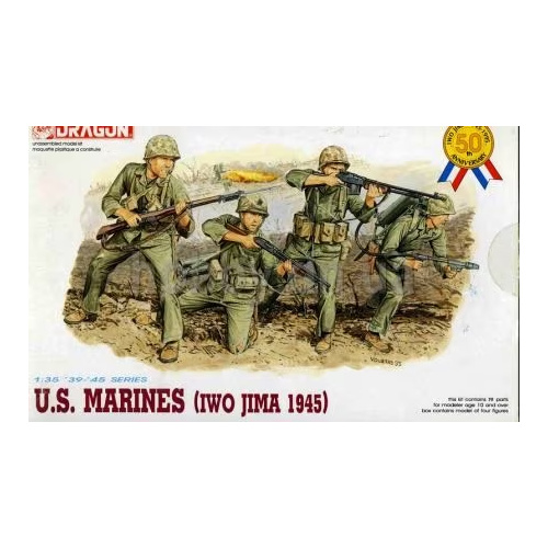 Dragon 1/35 U.S. Marines (Iwo Jima 1945) Plastic Model Kit [6038]
