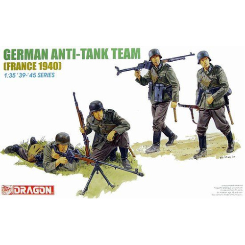 Dragon 1/35 German Anti-Tank Team (France 1940) Plastic Model Kit