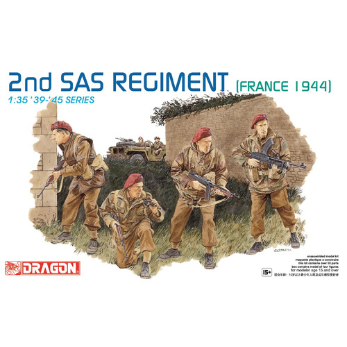 Dragon 1/35 2nd SAS Regiment (France 1944) Plastic Model Kit