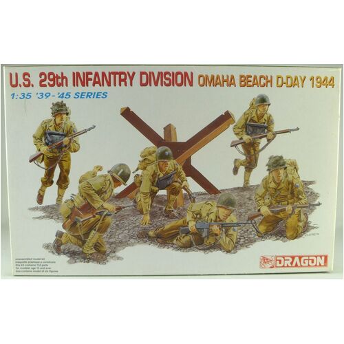 Dragon 1/35 U.S. 29th Infantry Division (Omaha Beach, D-Day 1944) Plastic Model Kit [6211]