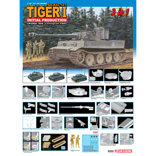 Dragon 1/35 Tiger I Initial Production [6252]