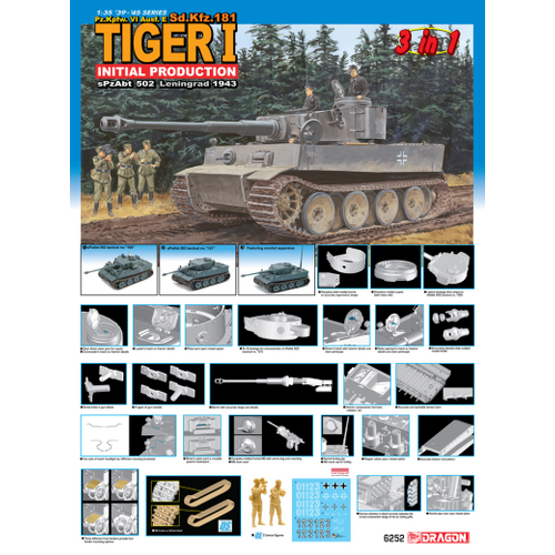 Dragon 1/35 Tiger I Initial Production [6252]