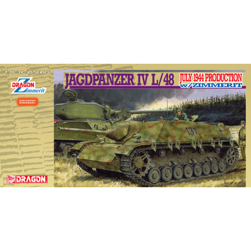 Dragon 1/35 Jagdpanzer IV L/48 July 1944 Production w/Zimmerit Plastic Model Kit [6369]