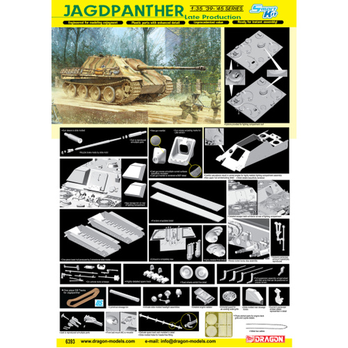Dragon 1/35 Jagdpanther Late Production (Smart Kit) [6393]