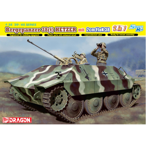 Dragon 1/35 Jagdpanzer 38 mit 2cm FlaK 38 Plastic Model Kit[6399]