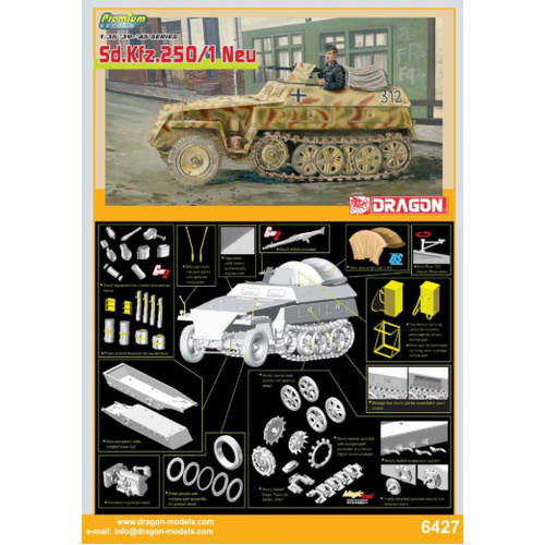 Dragon 1/35 Sd.Kfz. 250/1 NEU Plastic Model Kit [6427]