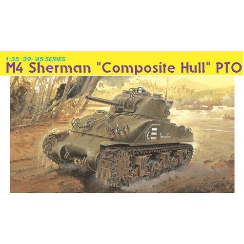 Dragon 1/35 M4 Sherman "Composite Hull" PTO Plastic Model Kit [6441]