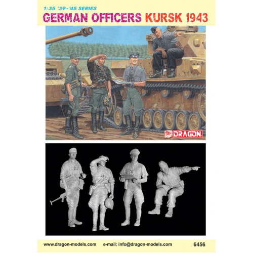 Dragon 1/35 German Officers Plastic Model Kit [6456]